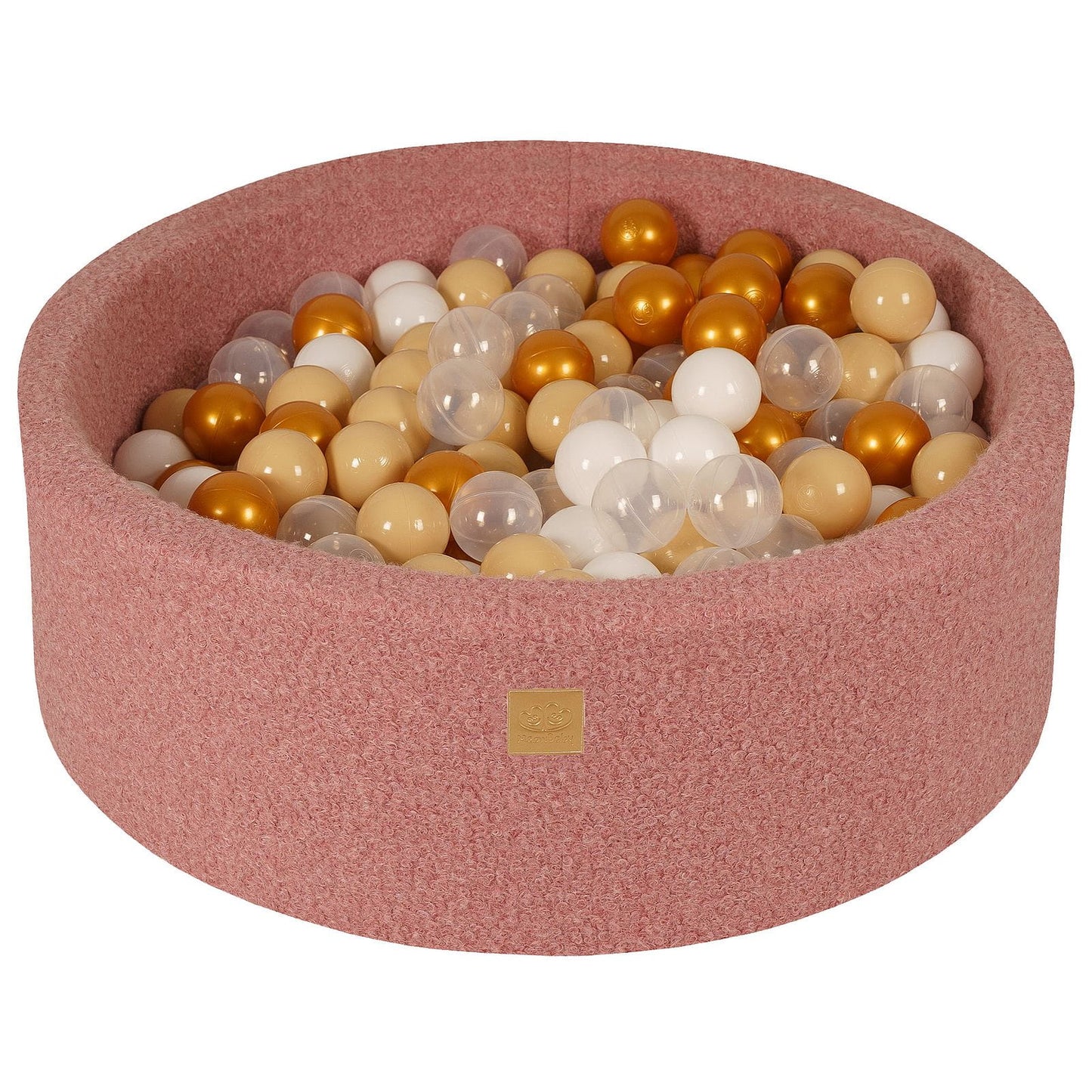 Premium MeowBaby Pink Round Boucle 30cm Ball Pit with 200 balls
