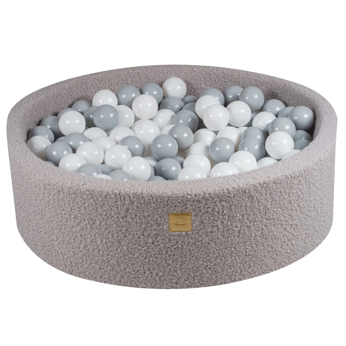 Premium MeowBaby Pink Round Boucle 30cm Ball Pit with 200 balls