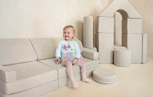 Toddlers Soft Play Sofa Boucle