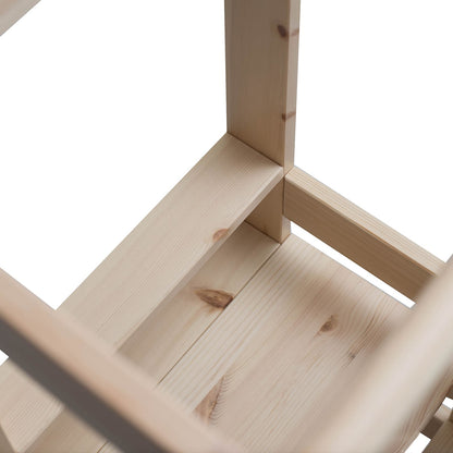 Underside of Natural kitchen helper stool. 