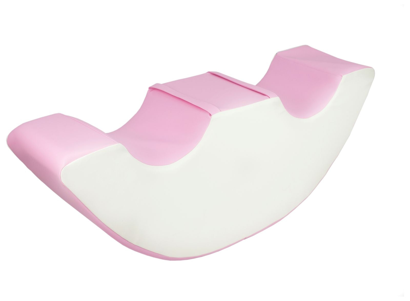 Toddler Kids Soft Play Double Rocker - Pink & White – The Bambino ...