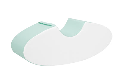 Single green soft play rocker for toddlers.