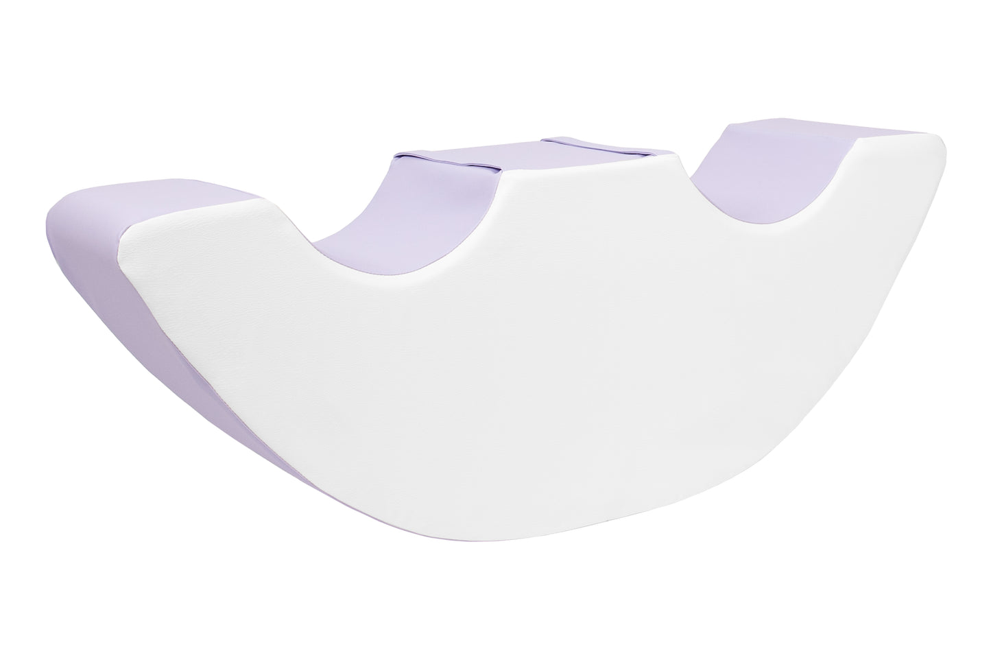 Duel purple soft play rocker for toddlers.
